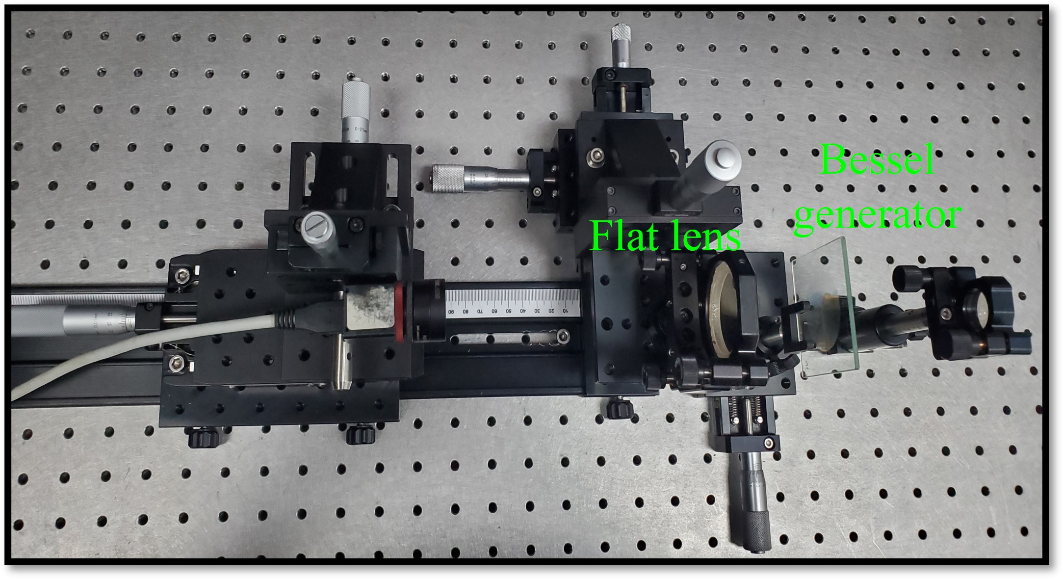 Nondiffracting bottle beams with a flat multilevel diffractive lens